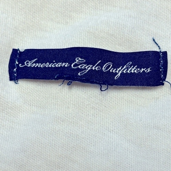 WOMENS AMERICAN EAGLE OUTFITTERS WHITE IVORY BLOUSE, SIZE S - Picture 4 of 4